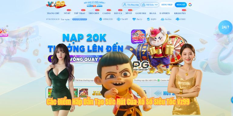 Các Điểm Hấp Dẫn Tạo Sức Hút Của Xổ Số Siêu Tốc Vz99