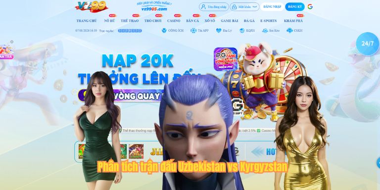 Phân tích trận đấu Uzbekistan vs Kyrgyzstan