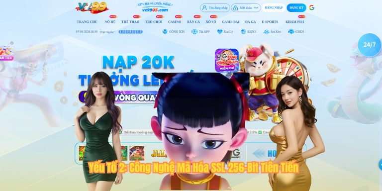 Yếu Tố 2: Công Nghệ Mã Hóa SSL 128-Bit Tiên Tiến